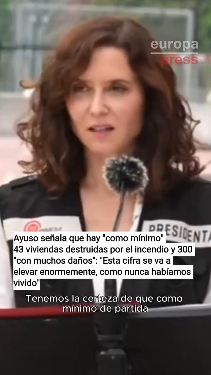 Al menos 43 viviendas destruidas por completo en Madrid y Ávila