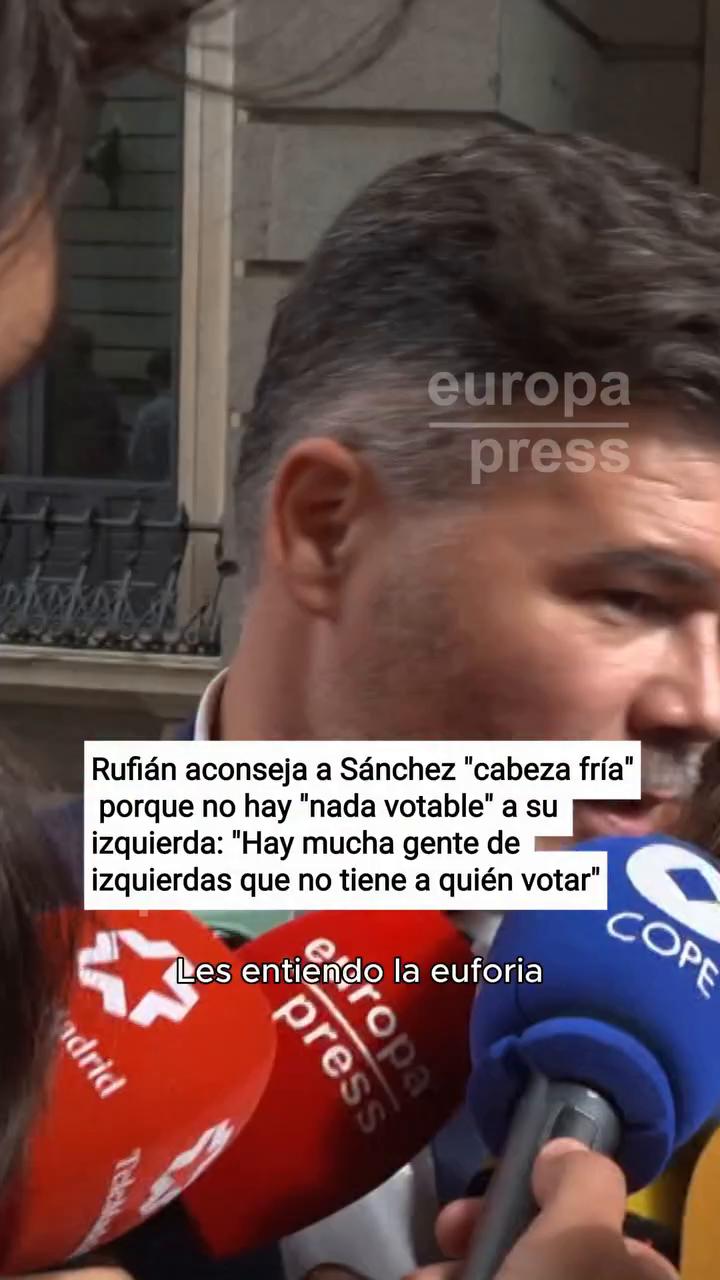 No hay alternativa votable a la izquierda del PSOE, pide cabeza fría