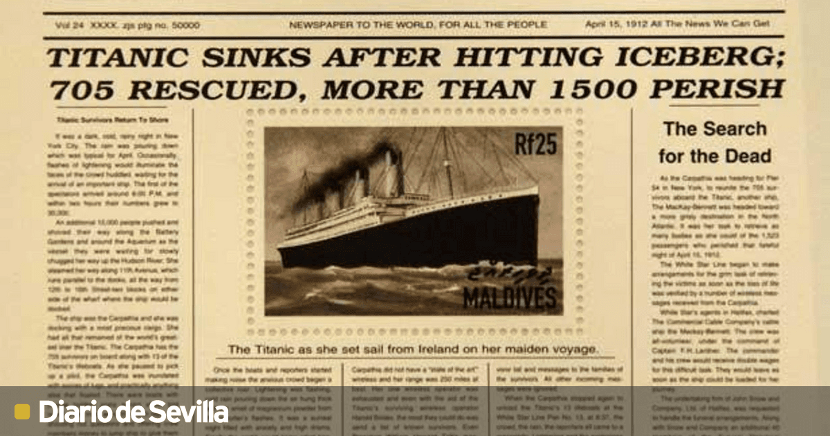 el verdadero periodico del hundimiento del titanic