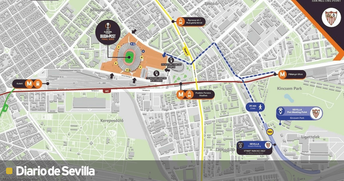 El Sevilla en Budapest consejos de la UEFA, activación de entradas