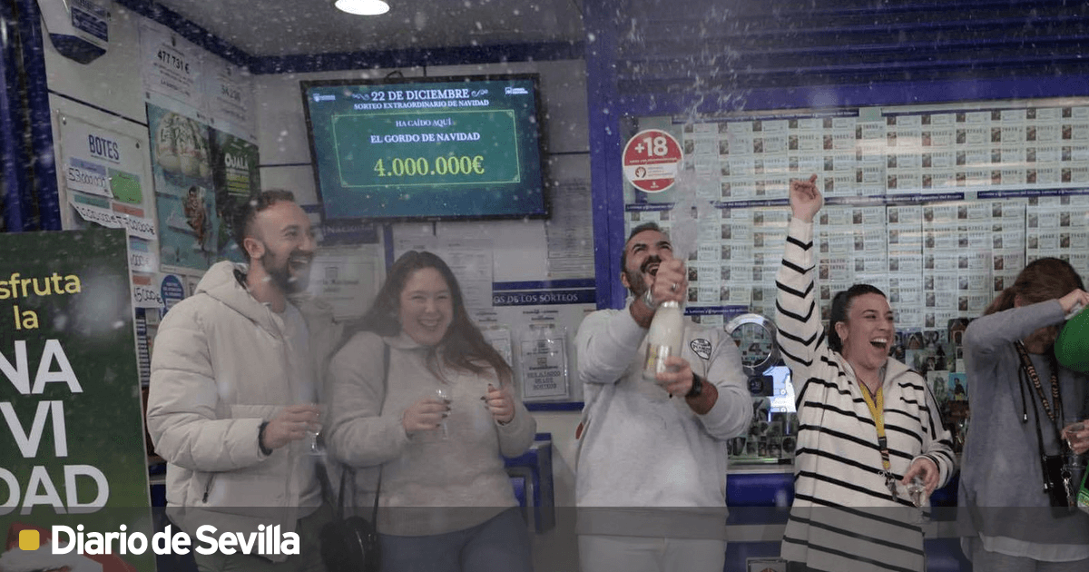 El Gordo en Sevilla Un premio muy repartido que deja más de 120