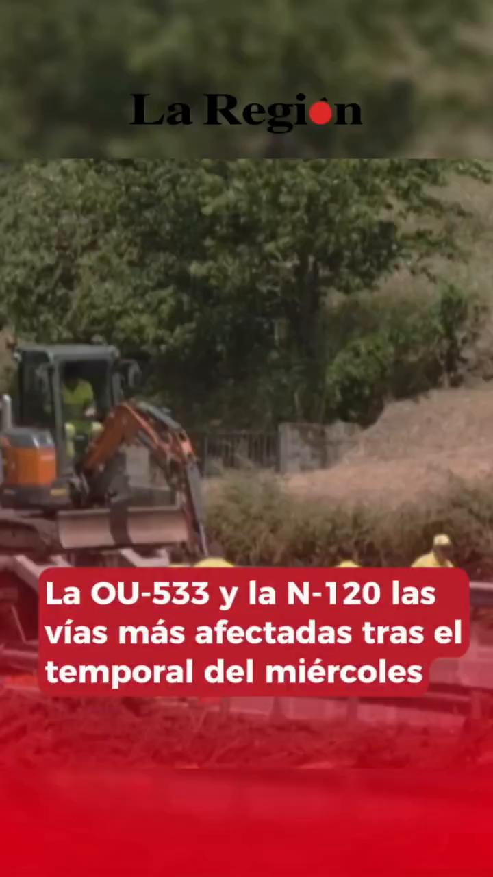 Las lluvias cierran la U-533 entre Gudiña y Viana por desprendimientos