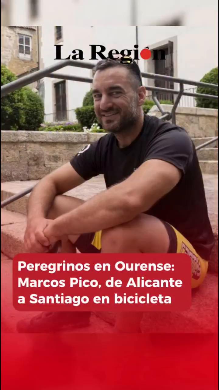 Peregrino en bici al Camino de Santiago completa 12 etapas y le quedan dos