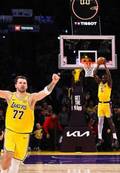 Doncic y los Lakers, con pinturas de guerra