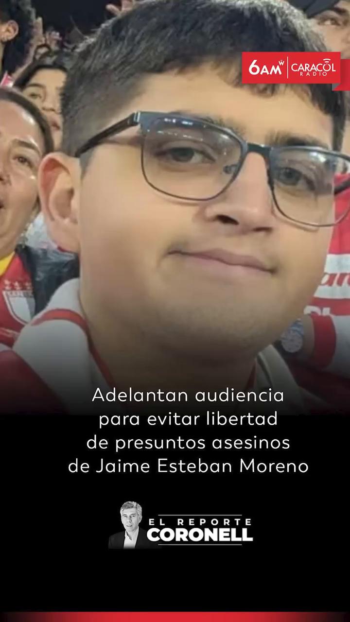 Juez adelanta audiencia por asesinato de estudiante Jaime Esteban Moreno tras advertencia de liberación