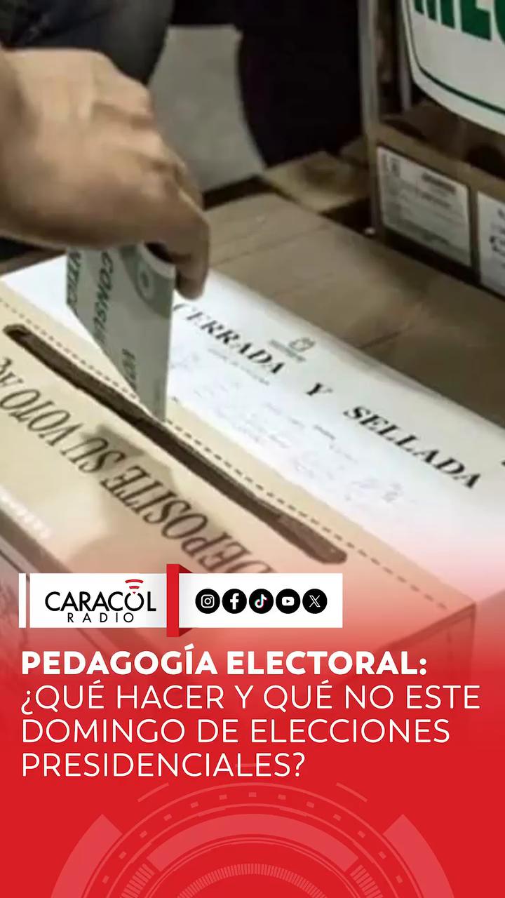 #ElGranReto2026 🔊 El registrador delegado para lo electoral, Jaime Hernando Suárez, conversó con Caracol Radio previo al inicio de las elecciones presidenciales que se desarrollarán este domingo, 31 de mayo de 2026.