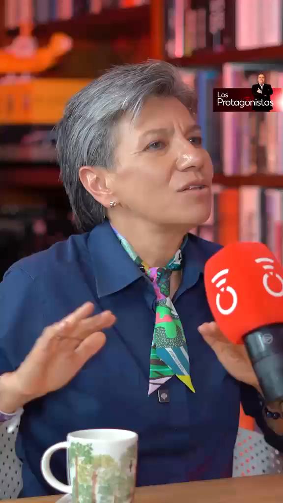 #LosProtagonistas | En entrevista con Gustavo Gómez, la candidata presidencial Claudia López explicó su relación con la periodista Vicky Davila.
