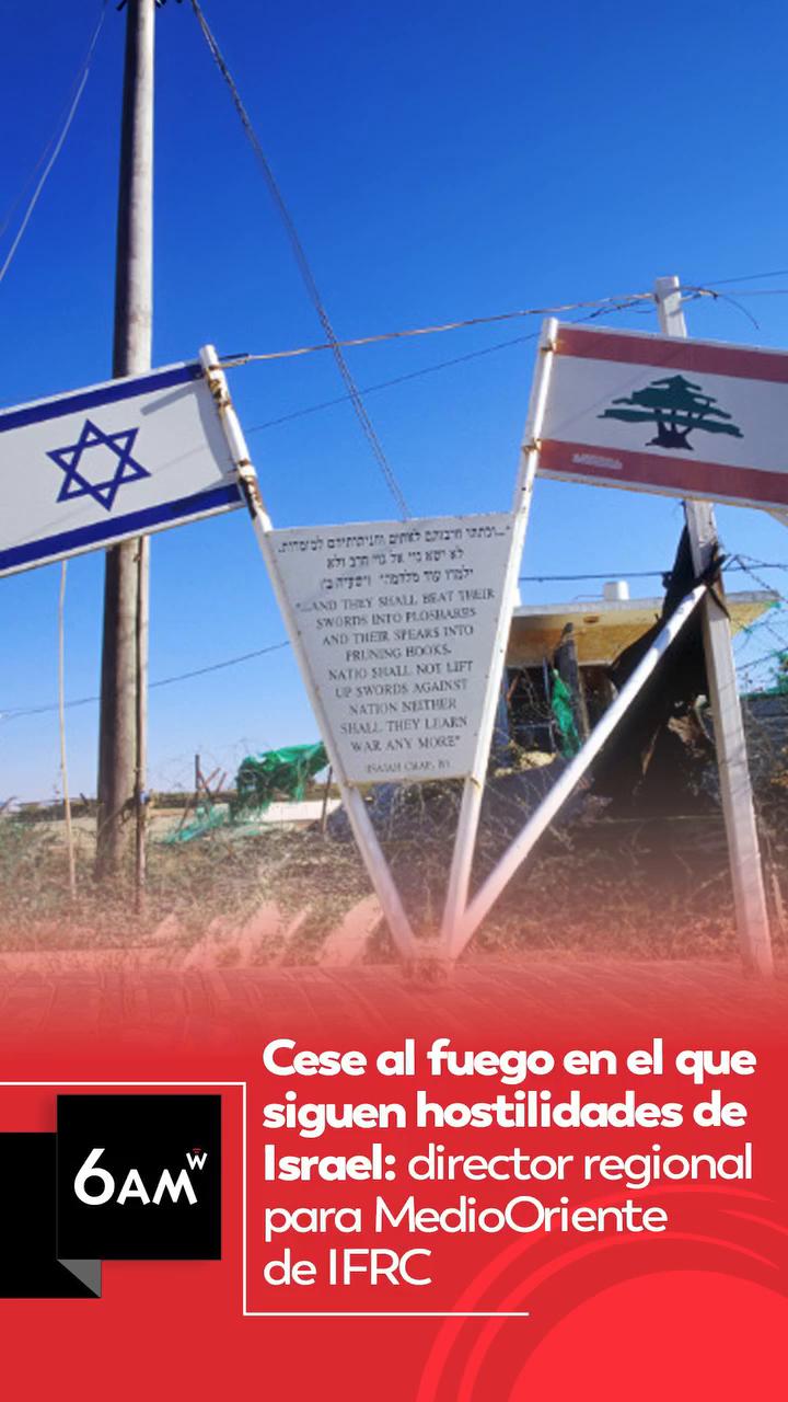 Cruz Roja en Beirut: Israel ataca Líbano pese al cese al fuego y deja miles de víctimas