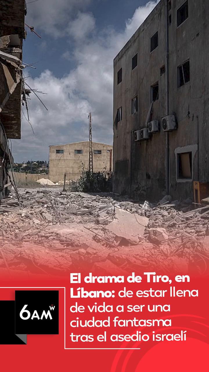 Corresponsal en Tiro describe destrucción masiva tras órdenes de evacuación israelíes