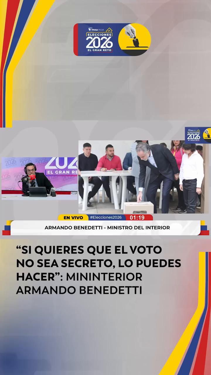 Ministro explica por qué el voto debe seguir siendo secreto tras mostrar su elección
