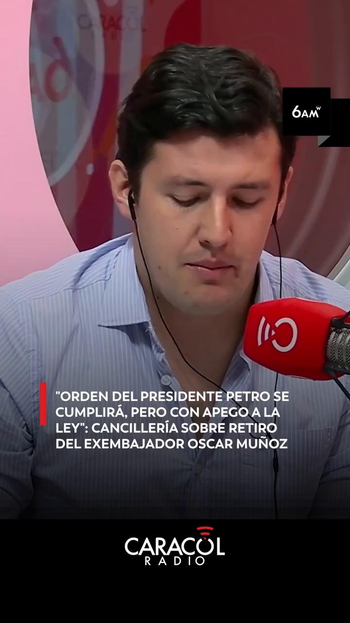 Cancillería reubicó a Muñoz en diciembre por normas de carrera administrativa