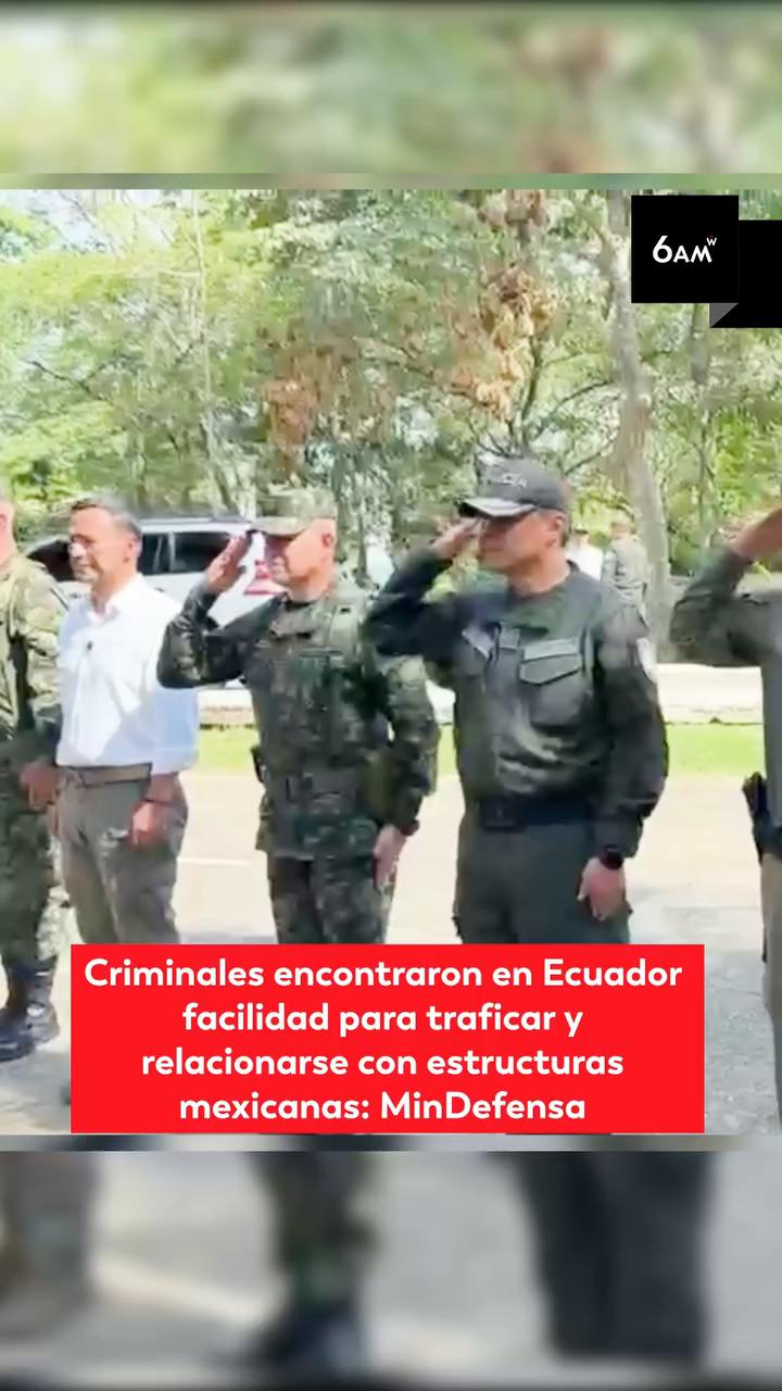 Ministro Sánchez: Ecuador duplicó homicidios por facilitar tráfico con estructuras mexicanas