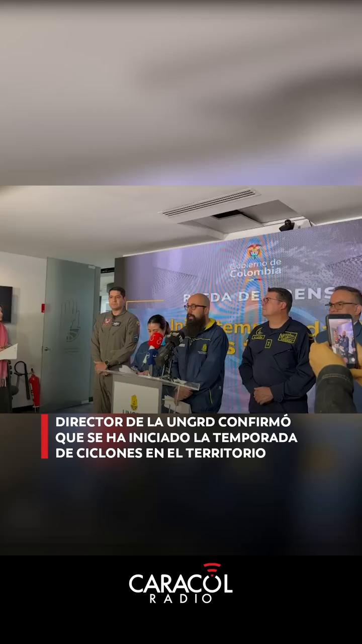 Gobierno nacional declara inicio oficial de la temporada de ciclones tropicales