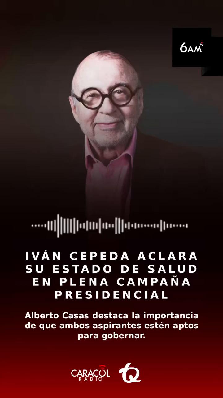 Iván Cepeda exhibe certificado que confirma su buena salud para la presidencia