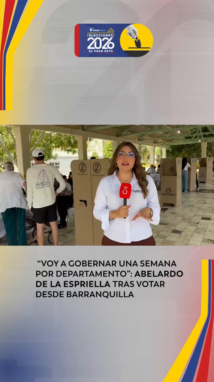 Abelardo de la Espriella vota en Barranquilla y anuncia gobierno desde las regiones