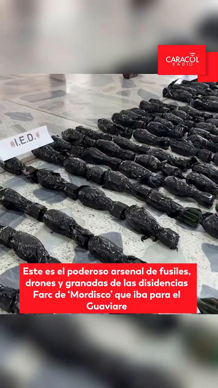 Ejército Nacional incauta cargamento de guerra para disidencias de Iván Mordisco