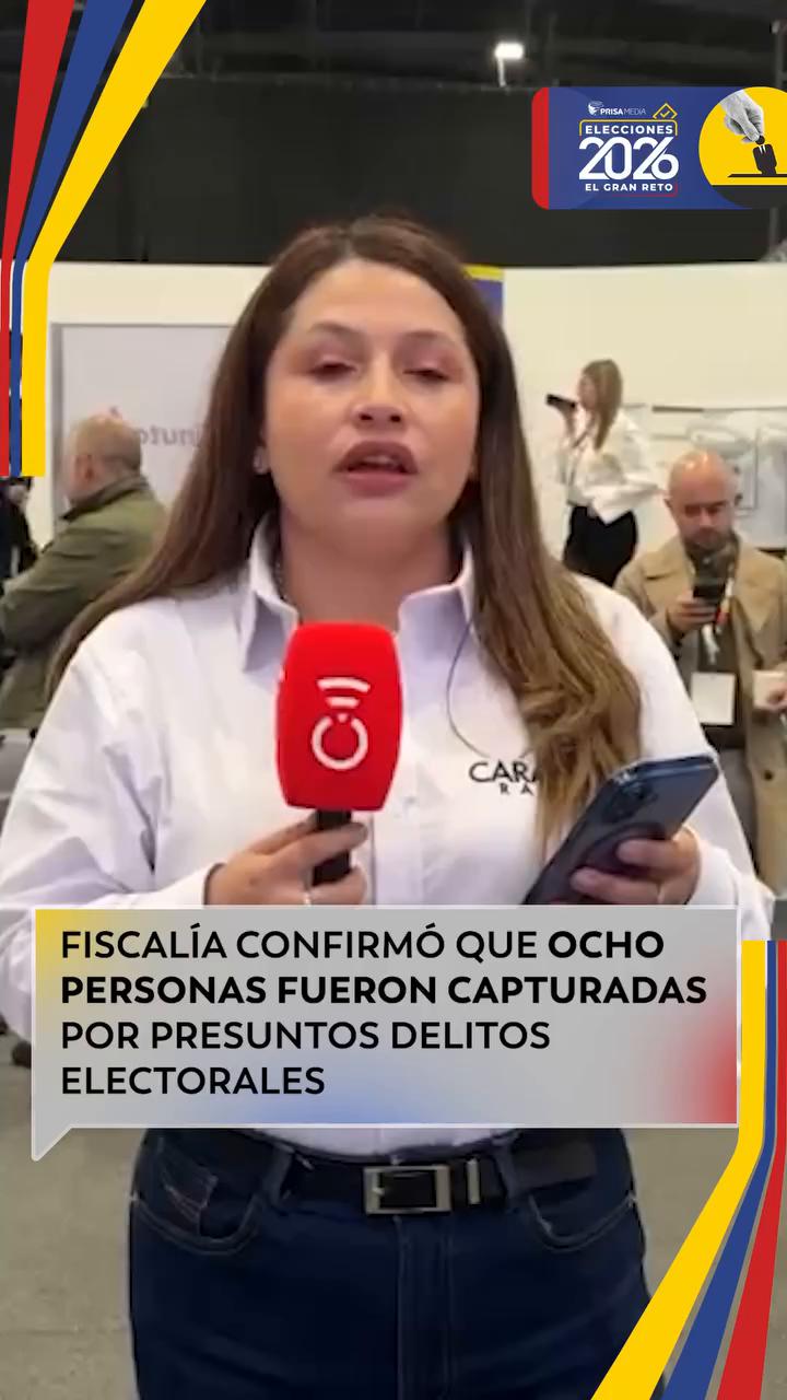 Fiscalía detiene a ocho personas por delitos electorales durante la jornada de votación