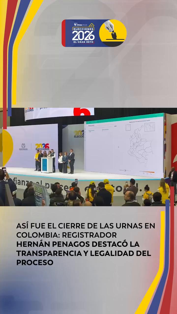 Se cierran las urnas en Colombia tras una jornada electoral masiva y entusiasta