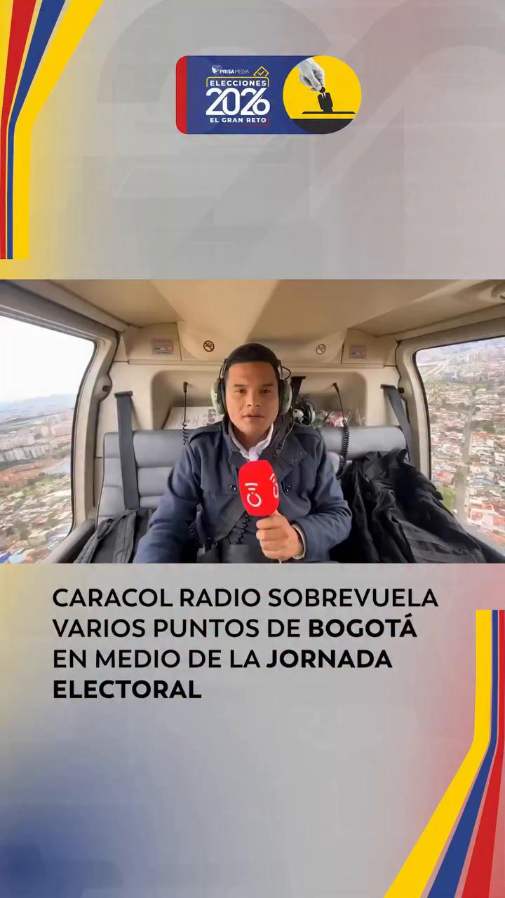 Caracol Radio sobrevuela Bogotá con la Policía: sin novedades en orden público