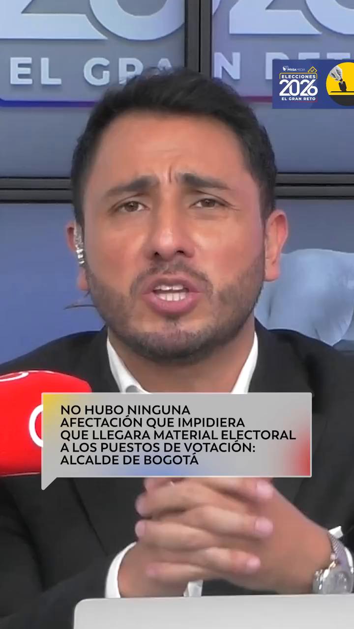 Galán: jornada electoral en Bogotá transcurre con normalidad y alta participación