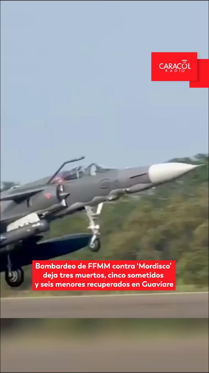 Tres disidentes de las FARC mueren en operación militar en San José del Guaviare