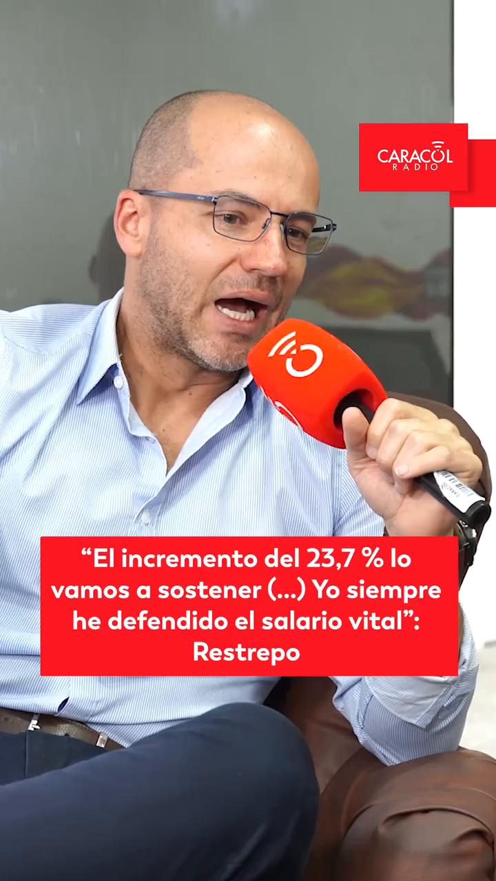 Restrepo defiende el aumento del salario mínimo y rechaza eliminarlo