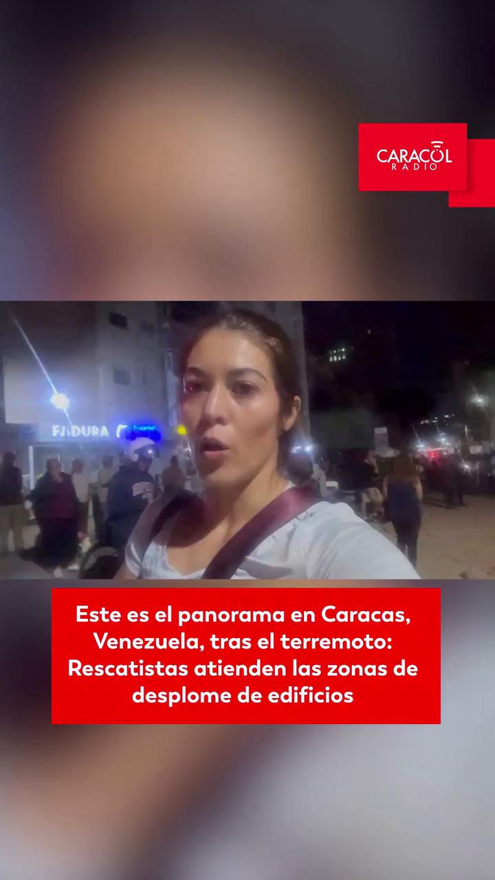 Terremoto de 7.2 sacude Caracas: dos torres colapsan en el este de la capital