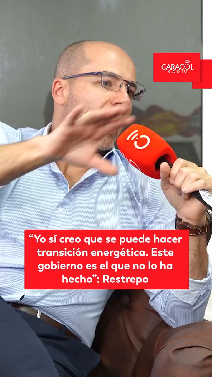 Restrepo defiende la transición energética y acusa al gobierno de generar más contaminación