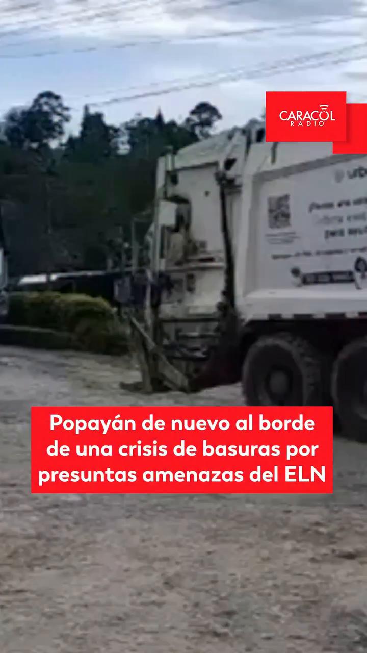 ELN amenaza con incinerar compactadores en la Yunga pese a presencia militar