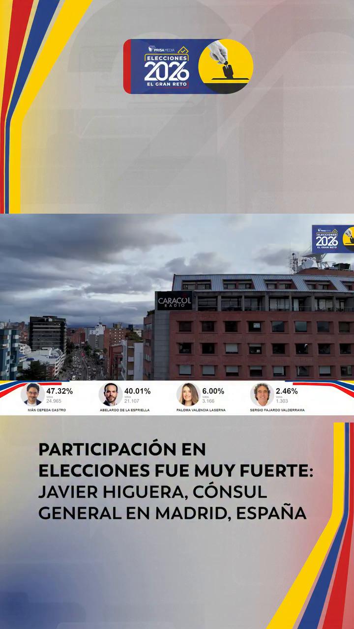Votación colombiana en Madrid crece un 130% respecto a 2022