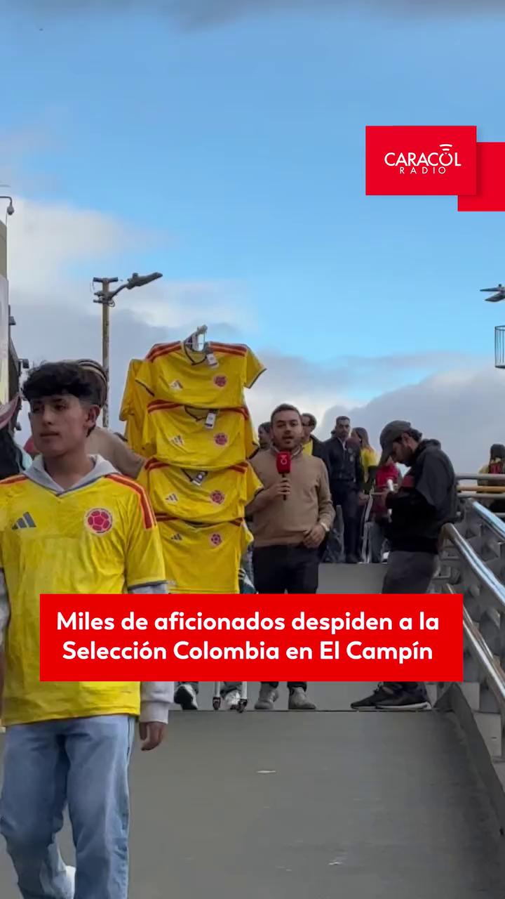 Miles de hinchas despiden a la Selección Colombia rumbo al Mundial 2026