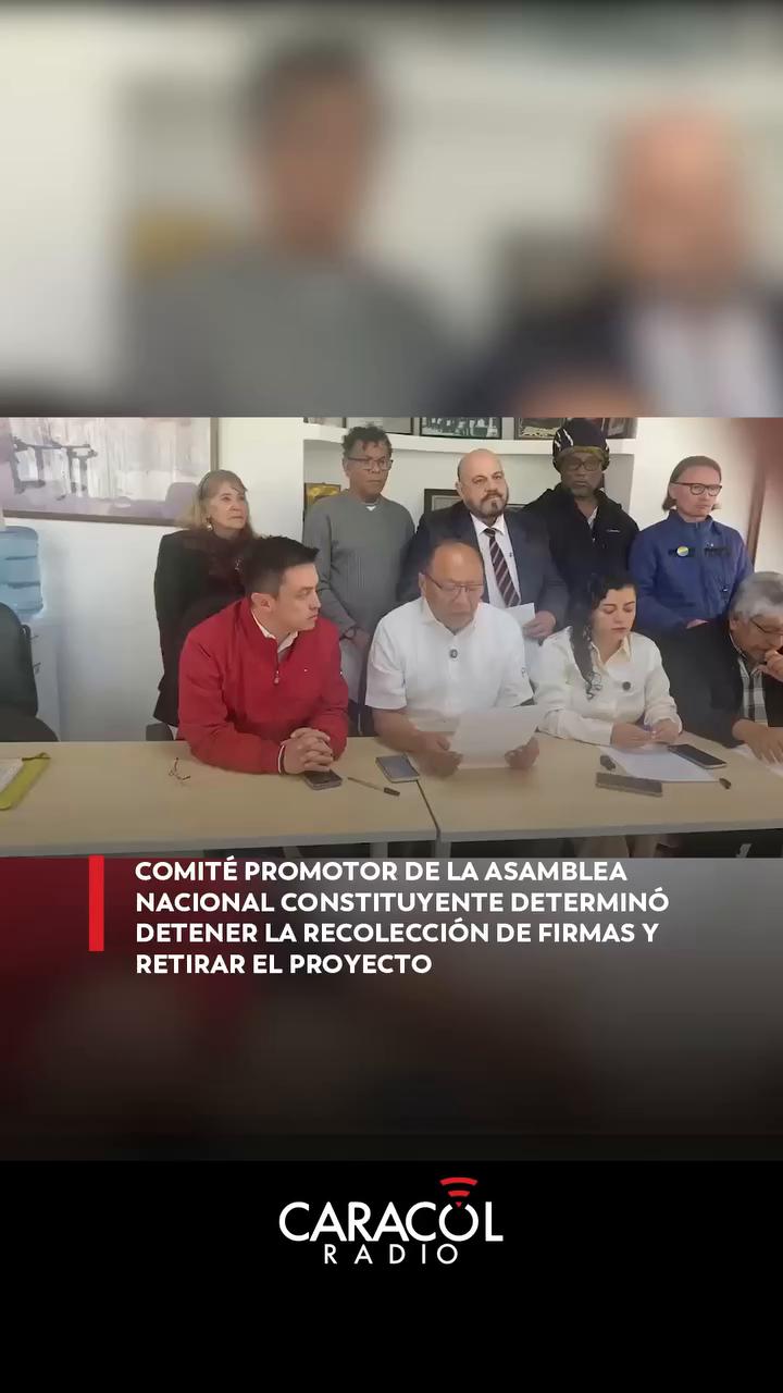 Comité Promotor retira proyecto de Asamblea Nacional Constituyente en Colombia