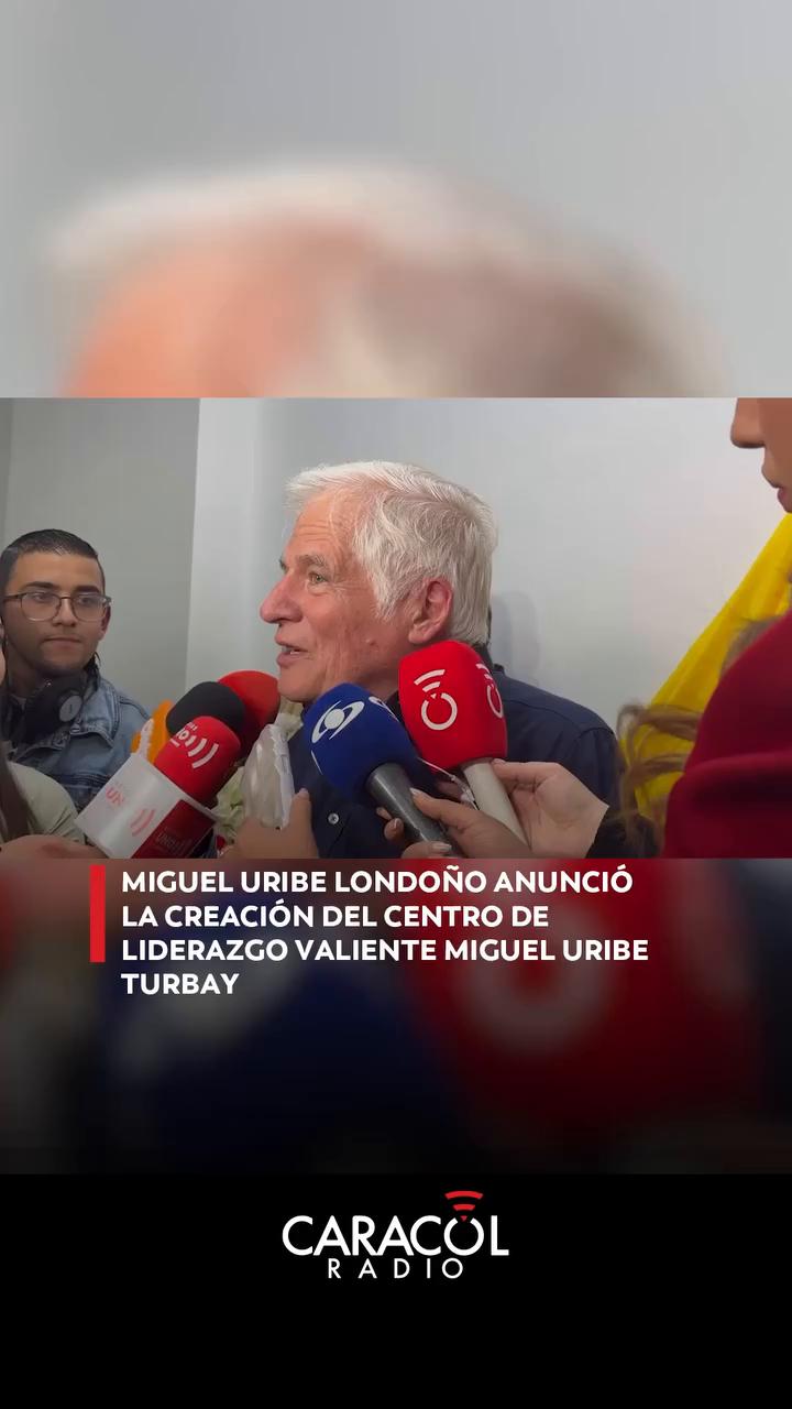 Anuncian creación del Centro de Liderazgo Valiente Miguel Uribe Turbay para jóvenes de Colombia