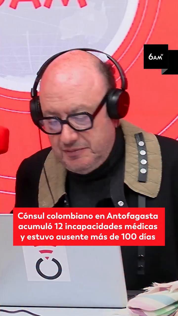 Cónsul de Colombia en Antofagasta acumula más de 100 días de incapacidad médica