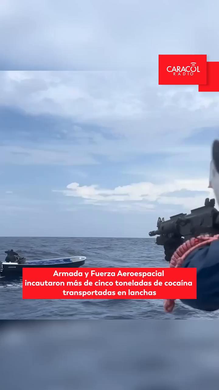 Armada de Colombia incauta 5.4 toneladas de cocaína en el Caribe