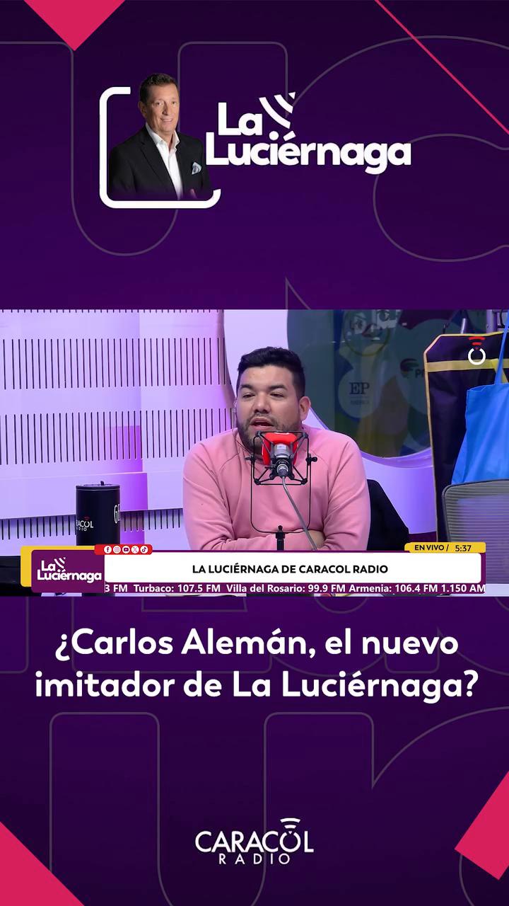 Alemán imita a Marcelo Cezanne y cuenta chistes como Rizaloka en la transmisión