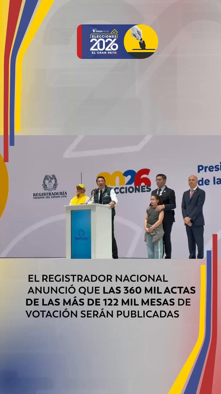 Registraduría publicará las 360 mil actas electorales para garantizar transparencia