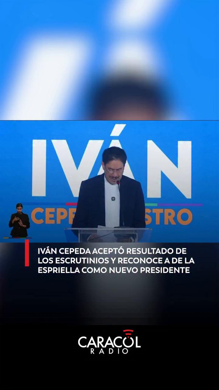 Decido aceptar el resultado que señala a Abelardo de la Espriella como presidente
