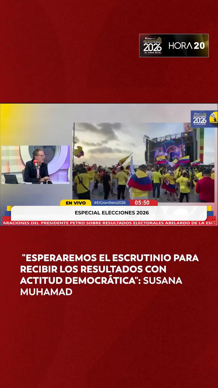Susana Mohamad: Cepeda esperará el escrutinio exhaustivo con actitud democrática
