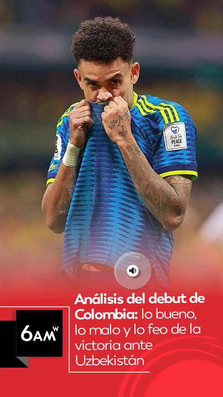 Colombia vence con autoridad 3-1 a Uzbekistán y Lucho Díaz brilla en el debut