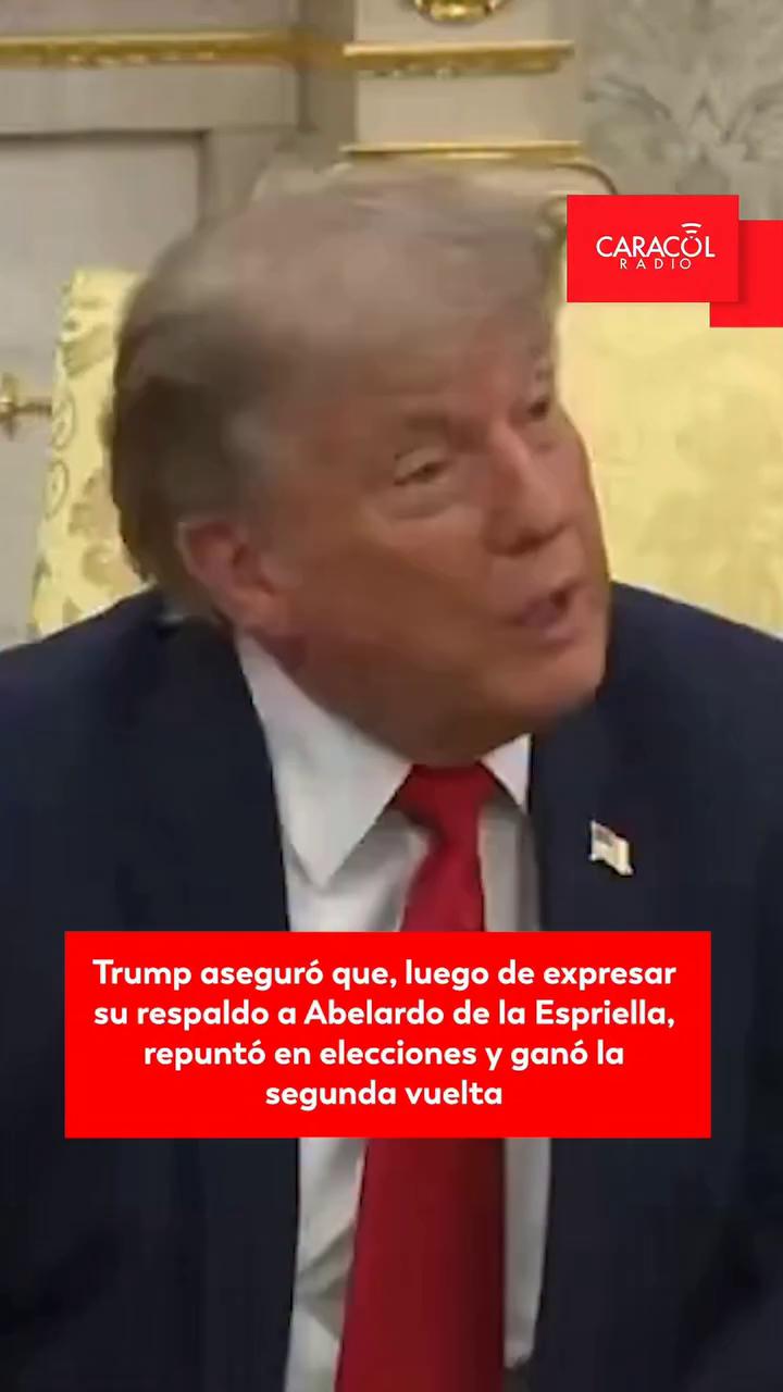 #EnRedes | El presidente Donald Trump volvió a referirse sobre la jornada electoral colombiana.