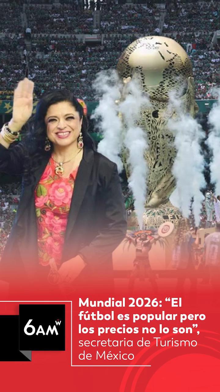 #6AMW | Alejandra Frausto, secretaria de Turismo de la Ciudad de México, cargo desde el cual coordina parte de la estrategia turística y cultural de la Copa Mundial de la FIFA 2026, habló en 6AM W de Caracol Radio sobre la proyección que tienen de recibir a más de 10 millones de visitantes por Mundial 2026.