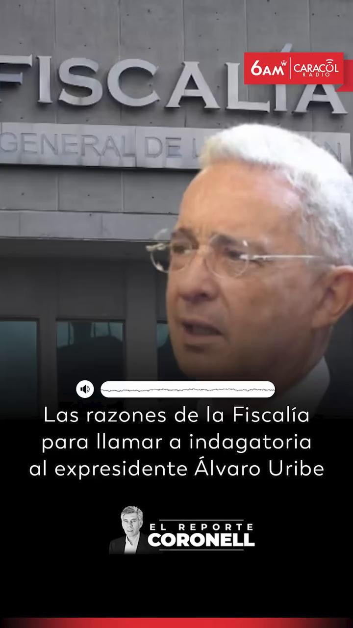 Fiscalía cita a indagatoria a Uribe por nexos con paramilitares y masacres