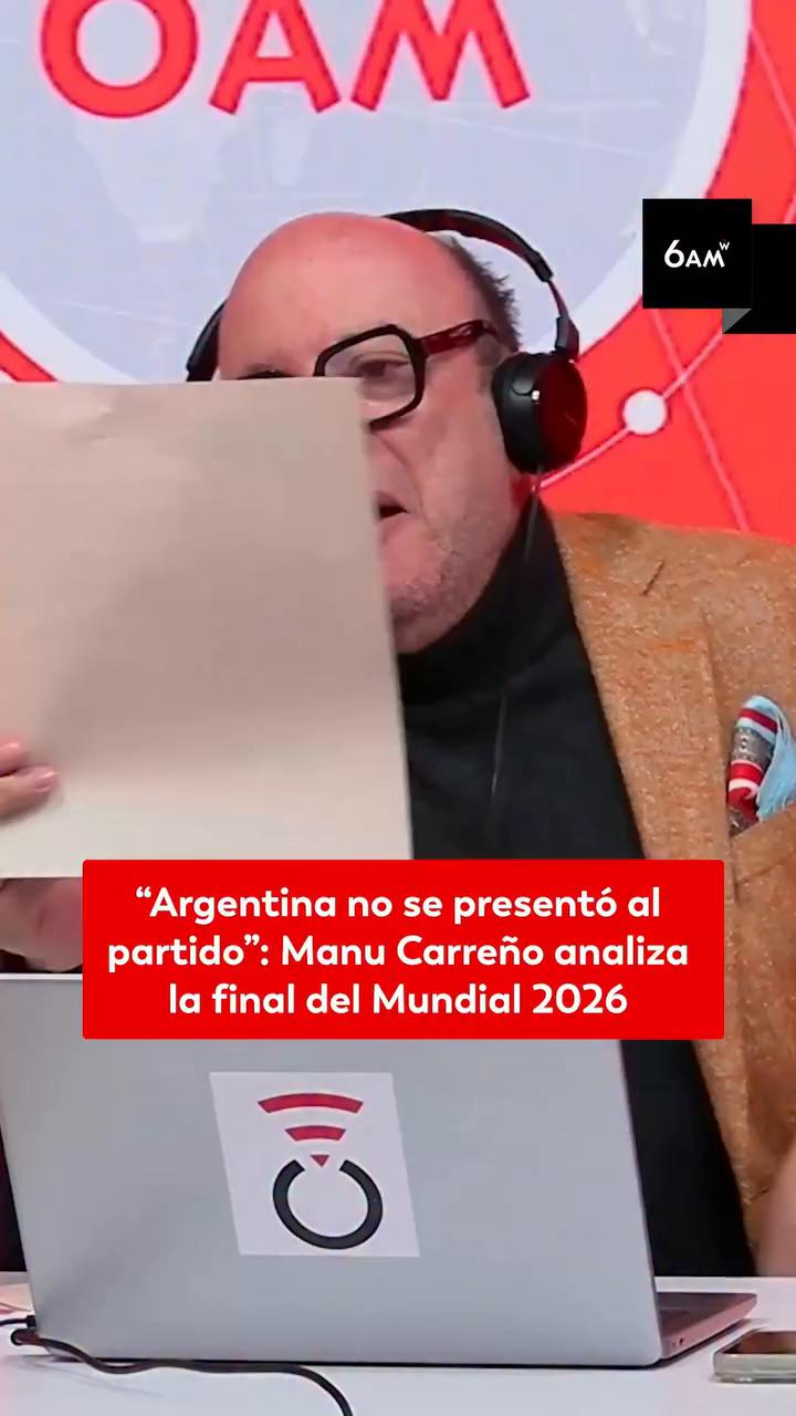 Manu Carreño: Argentina no se presentó al partido contra España