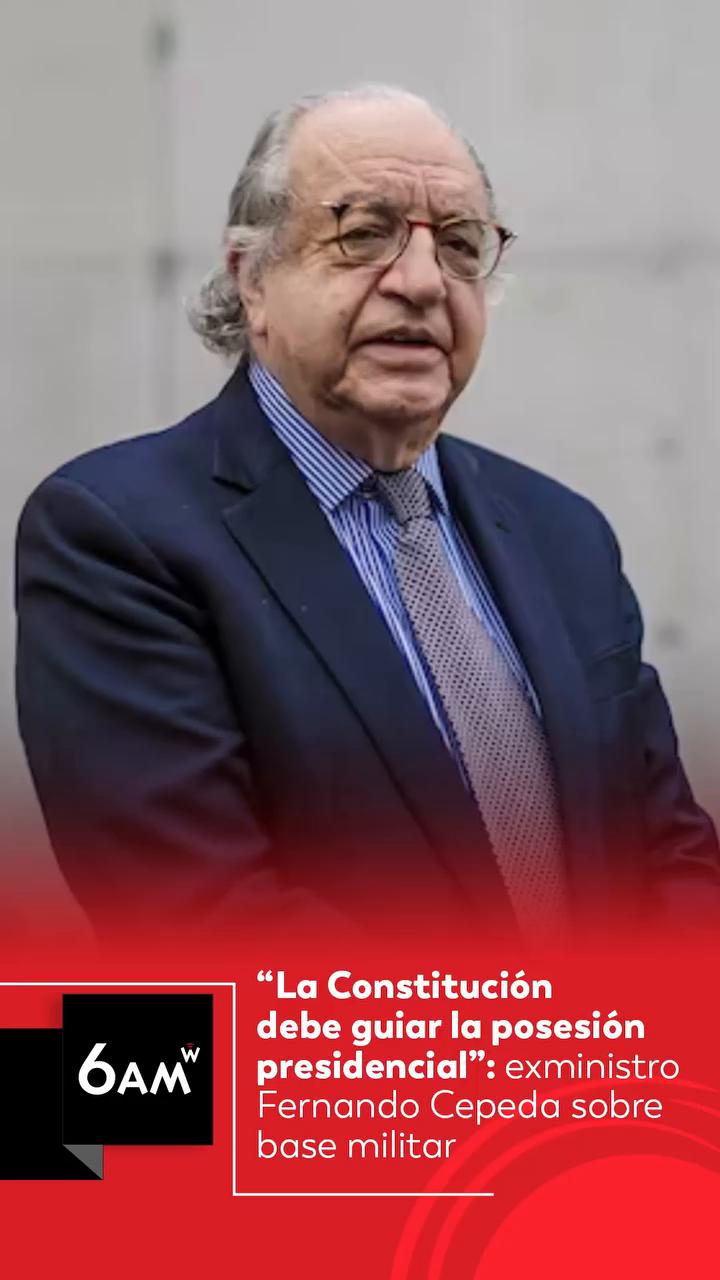 #6AMW | En entrevista con 6AM W y Julio Sánchez Cristo, el exministro de Estado, Fernando Cepeda, compartió sus reflexiones sobre el reciente debate en torno al lugar de la posesión del presidente electo Abelardo de la Espriella.