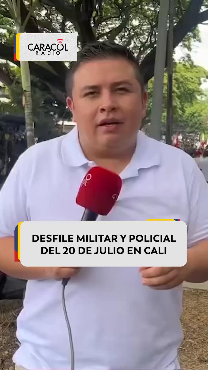 Más de 12 mil uniformados cierran desfile militar en Chipichape por el 20 de julio