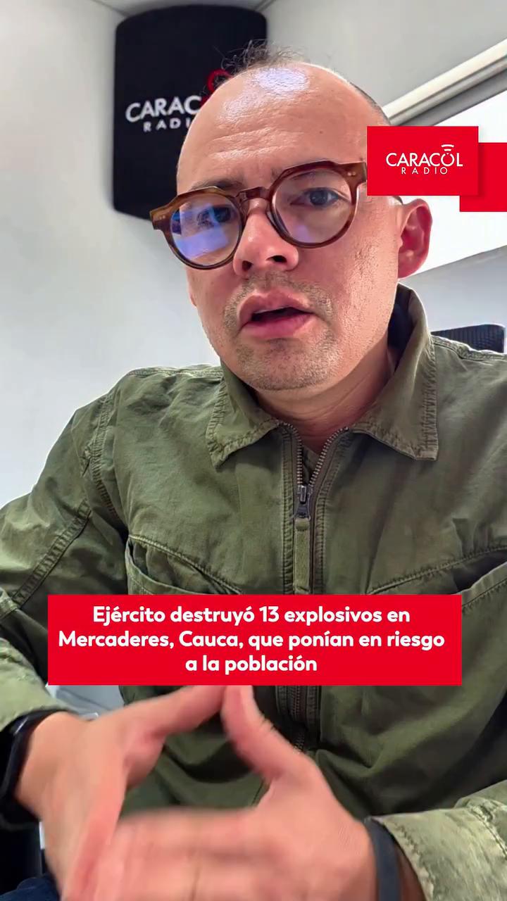 Ejército Nacional destruye 13 explosivos en zona rural de Mercaderes, Cauca