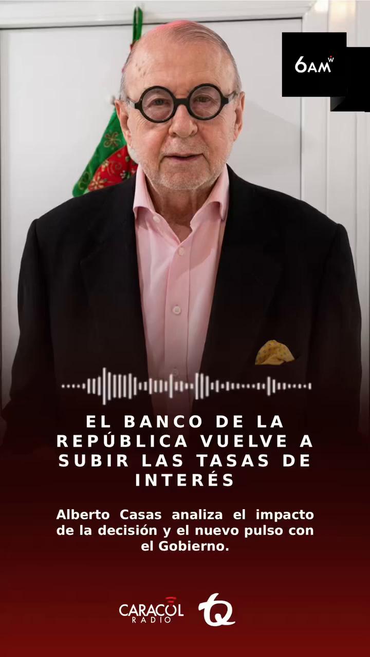 Banco de la República eleva tasa al 12% y reaviva tensión con Petro