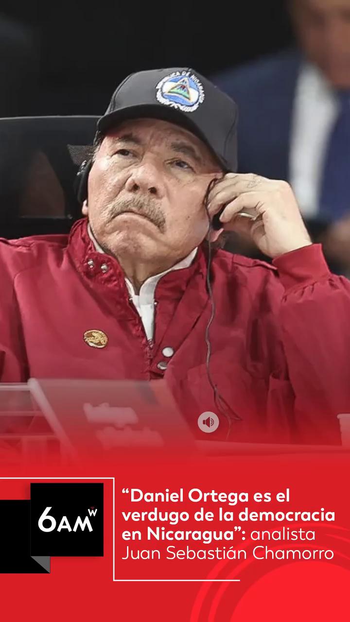Daniel Ortega es el verdugo de la democracia en Nicaragua, afirma opositor