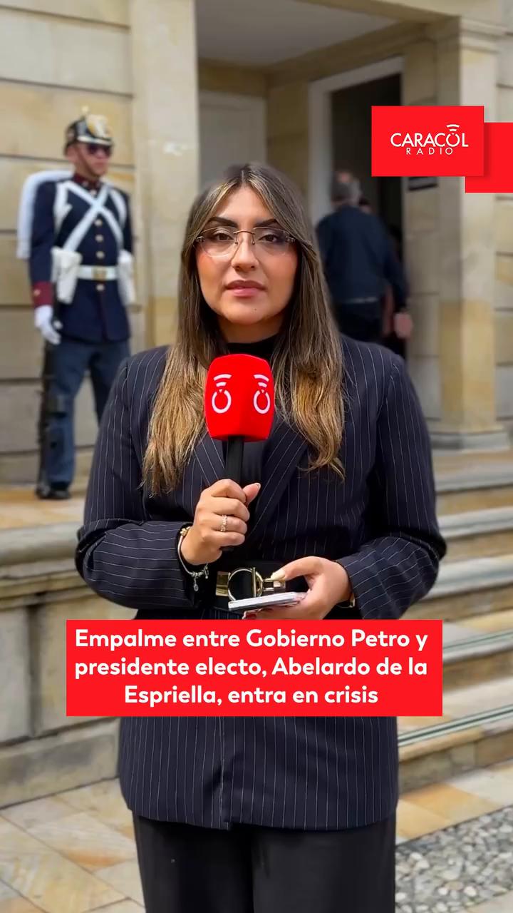 #ServicioInformativo | El presidente electo Abelardo de la Espriella informó que dio la instrucción al vicepresidente electo, José Manuel Restrepo, de suspender el proceso de empalme con el gobierno del presidente Gustavo Petro.